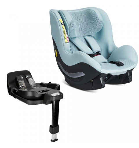 Avionaut AeroFix RWF AirFlow - fotelik samochodowy, siedzisko 0-18 kg, zestaw z bazą obrotową IQ Orbit | Mint